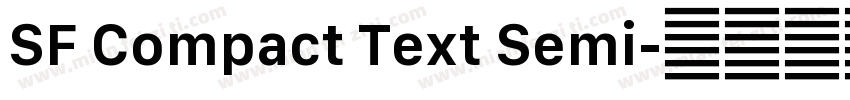 SF Compact Text Semi字体转换
